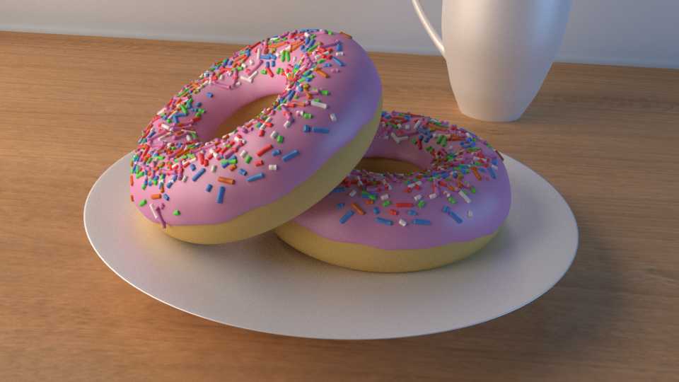 甜甜圈|三维|场景|potatoo - 原创作品 - 站酷 (zcool)
