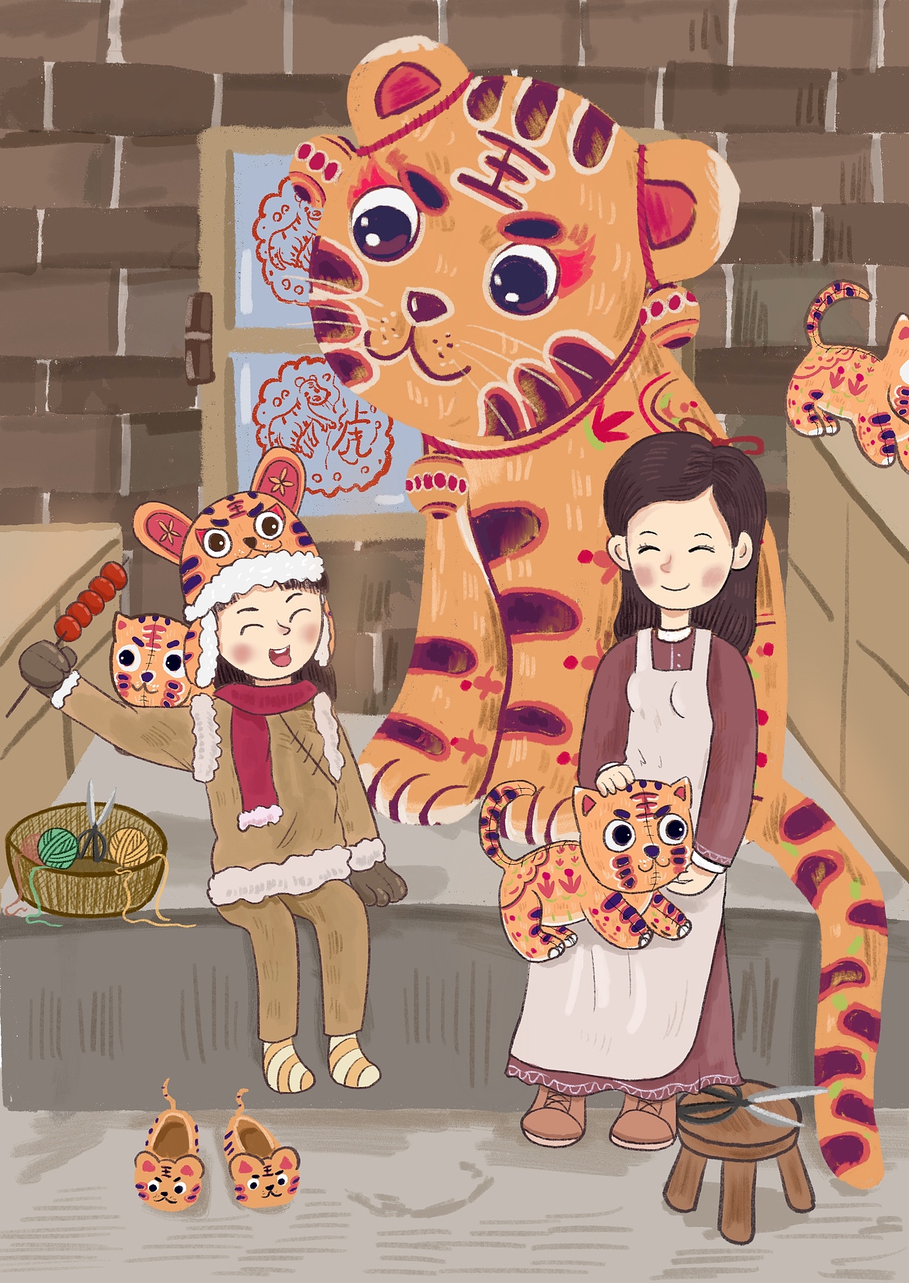 手绘原创儿童插画绘本