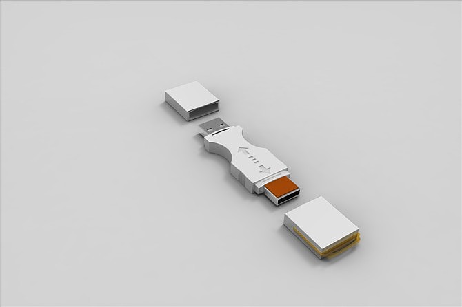 上课做的创意设计 u盘