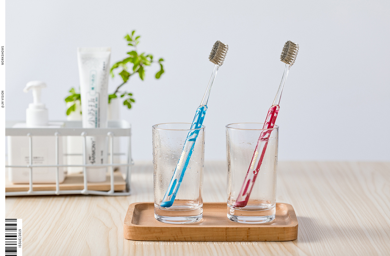 牙刷摄影丨简木视觉家居百货洗漱用品产品静物拍摄