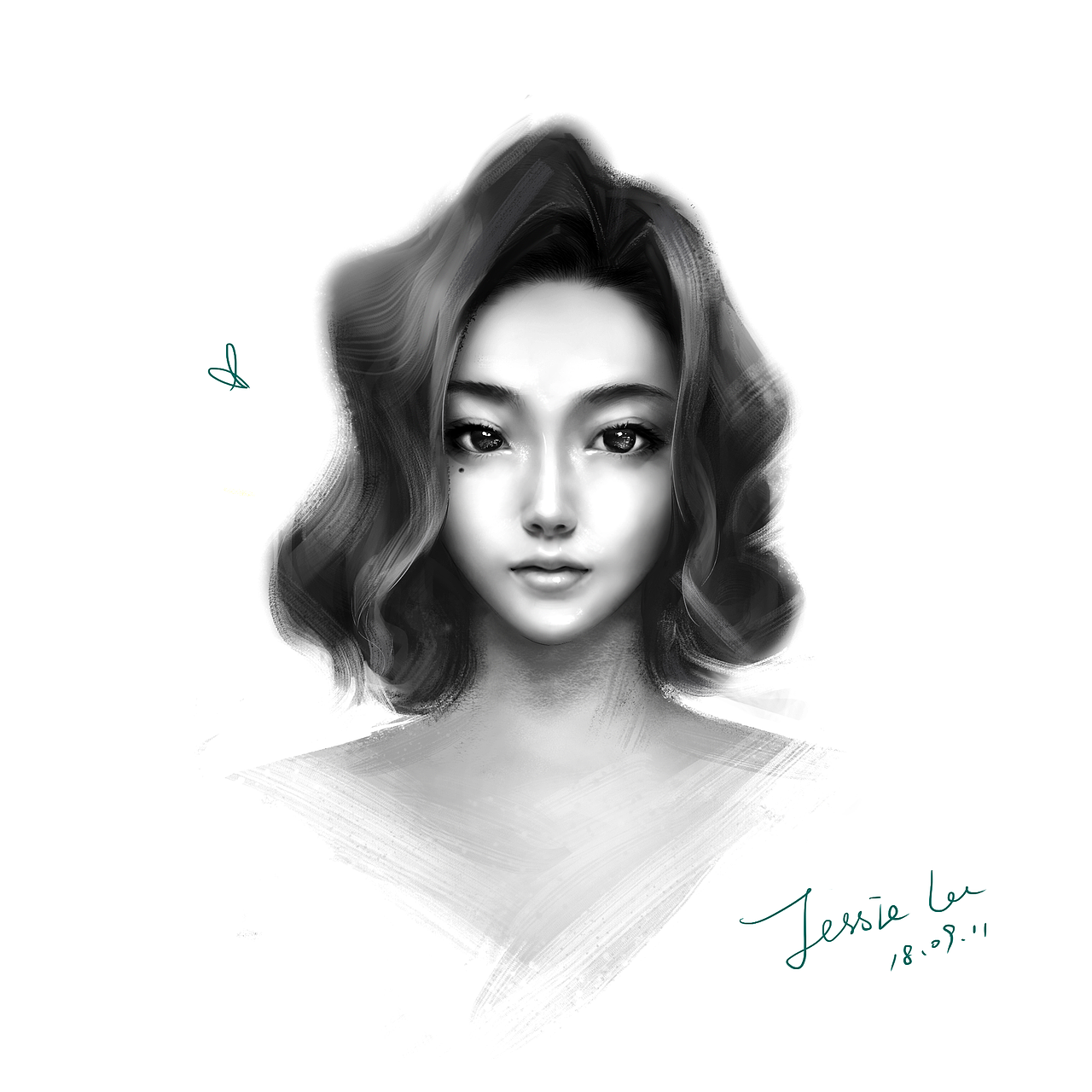 人像-板绘（图ZMTI5MTA4NjA0） - 创作习作 - 站酷设计师Jeesielee原创素材 - 站酷ZCOOL