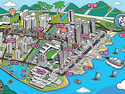 社区街道手绘地图｜案例分享大全