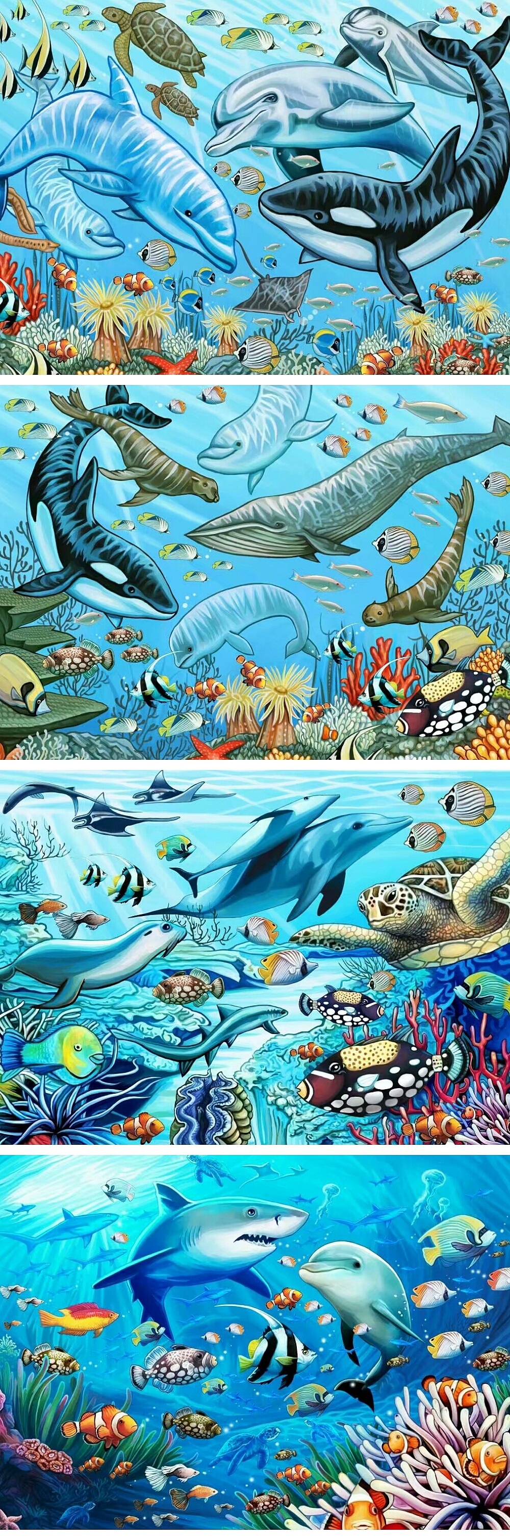 儿童智力拼图插画绘制