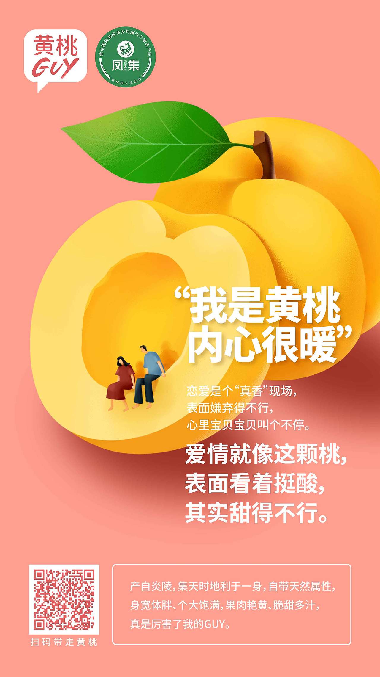 炎陵黄桃丨包装/系列海报