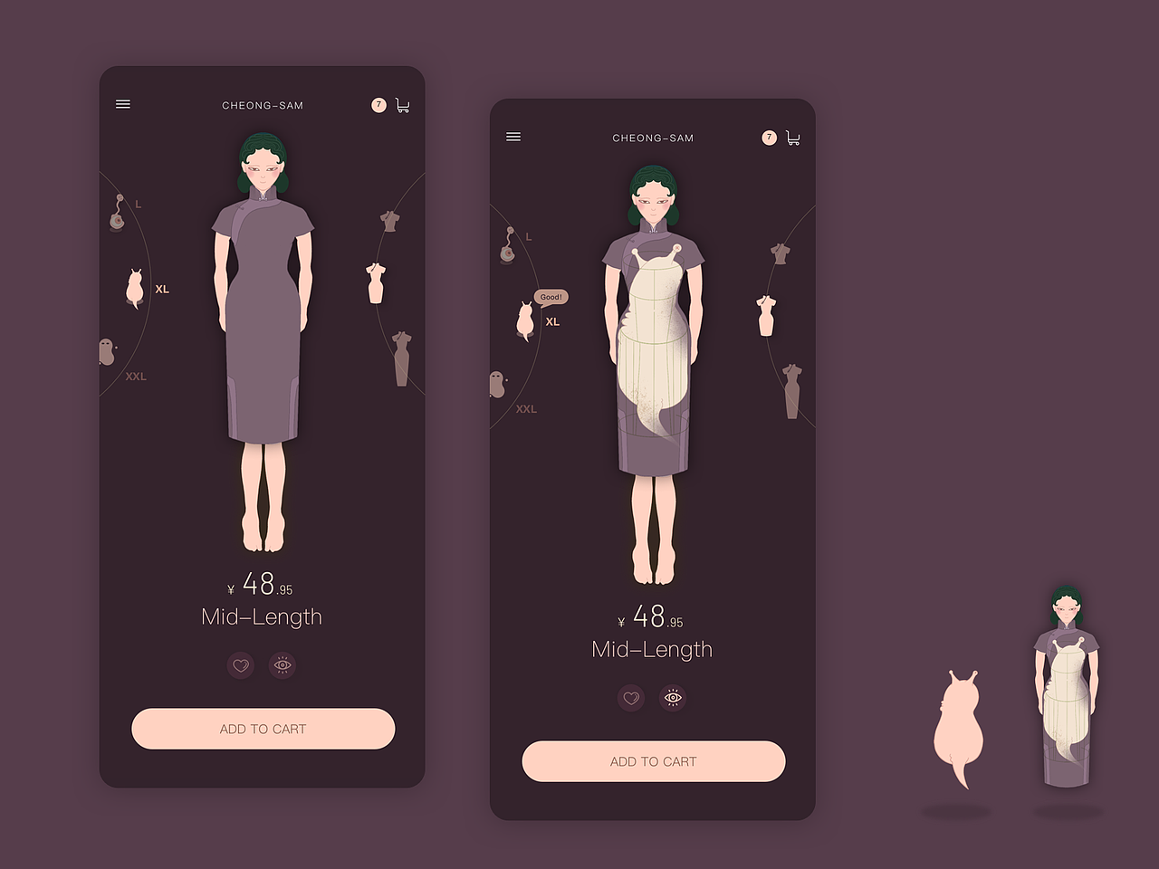怪物旗袍商店（图ZMTk2NTczNTYw） - APP界面 - 站酷设计师zaijianpipi原创素材 - 站酷ZCOOL