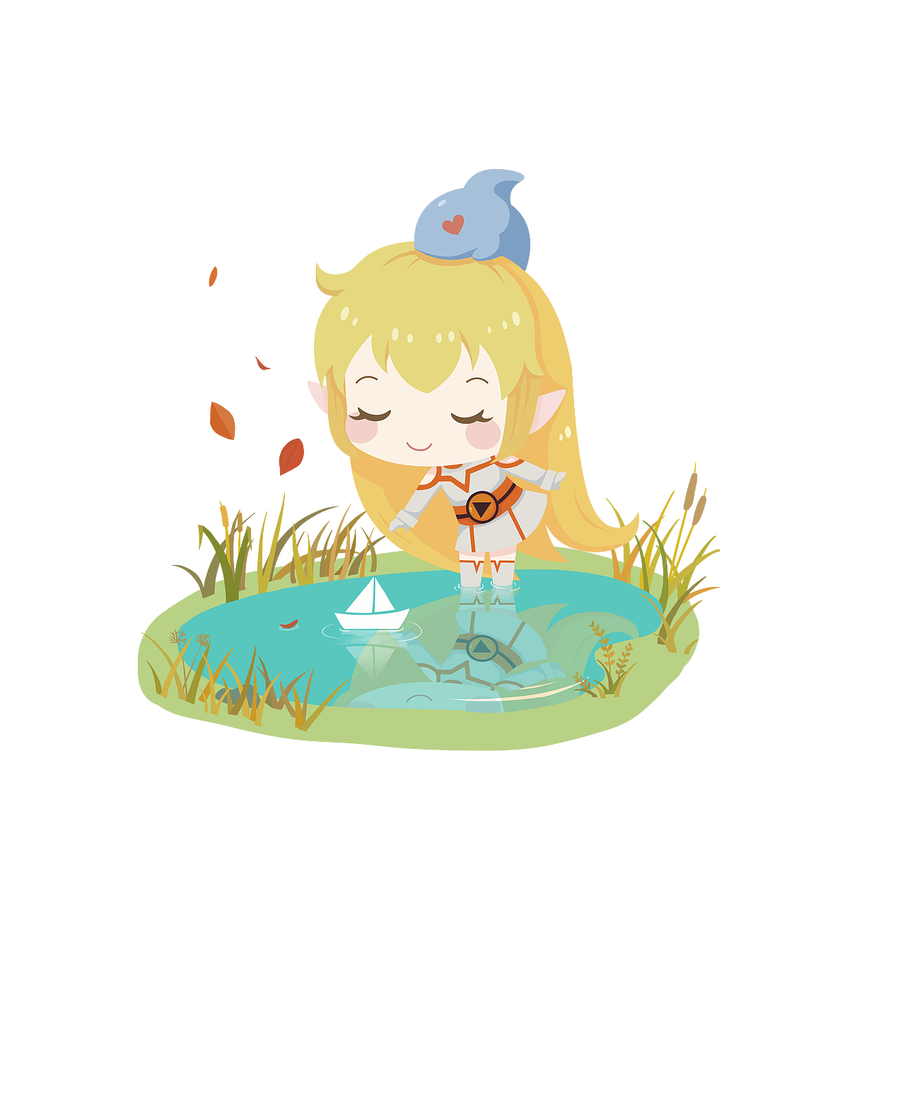 斗鱼鲨鱼娘设计/人设/扁平/Q版/表情包延展/壁纸/应用（图ZMjQyMzIyNTI0） - 闪屏/壁纸 - 站酷设计师阿步秀秀原创素材 - 站酷ZCOOL