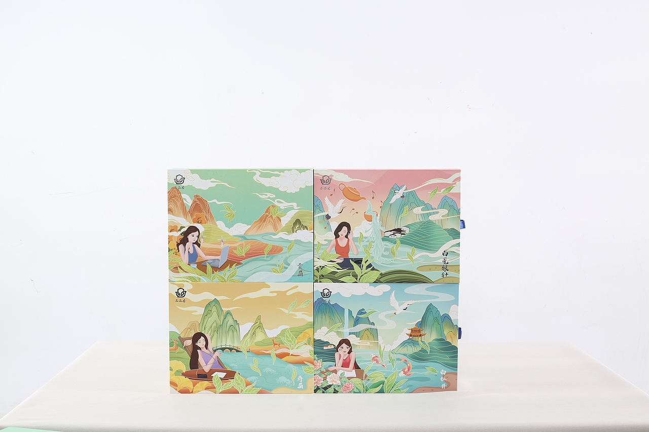 包装设计-品品香白茶年轻化包装设计（图ZMjE1OTExNjc2） - 商业插画 - 站酷设计师这个ID有点萌原创素材 - 站酷ZCOOL