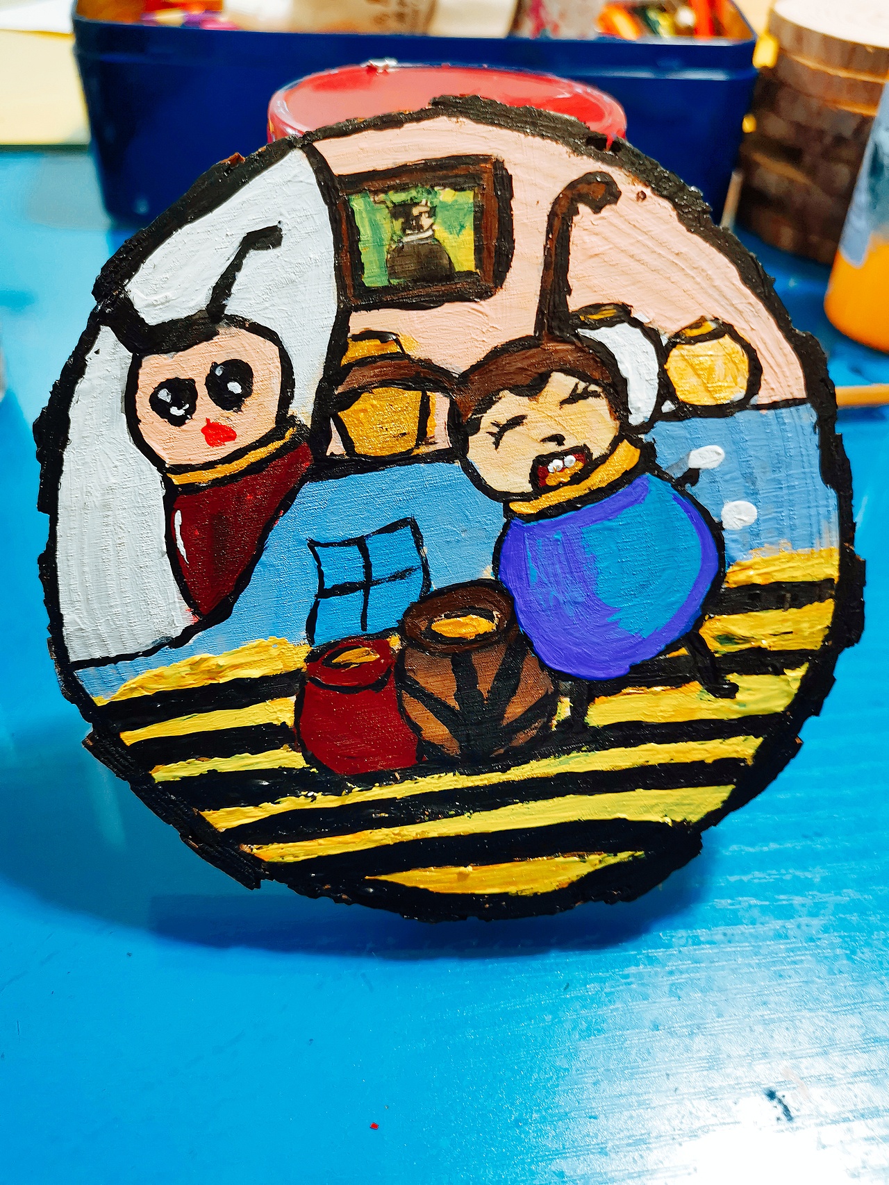 木片画我看过的童话故事