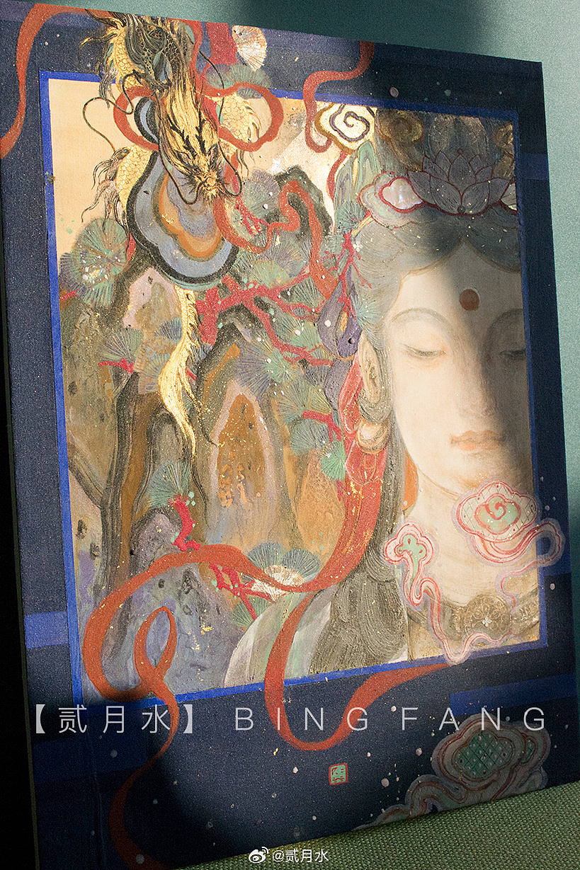 岩彩（小金龙～）（图ZMzU5MzUwODAw） - 艺术插画 - 站酷设计师贰月水原创素材 - 站酷ZCOOL