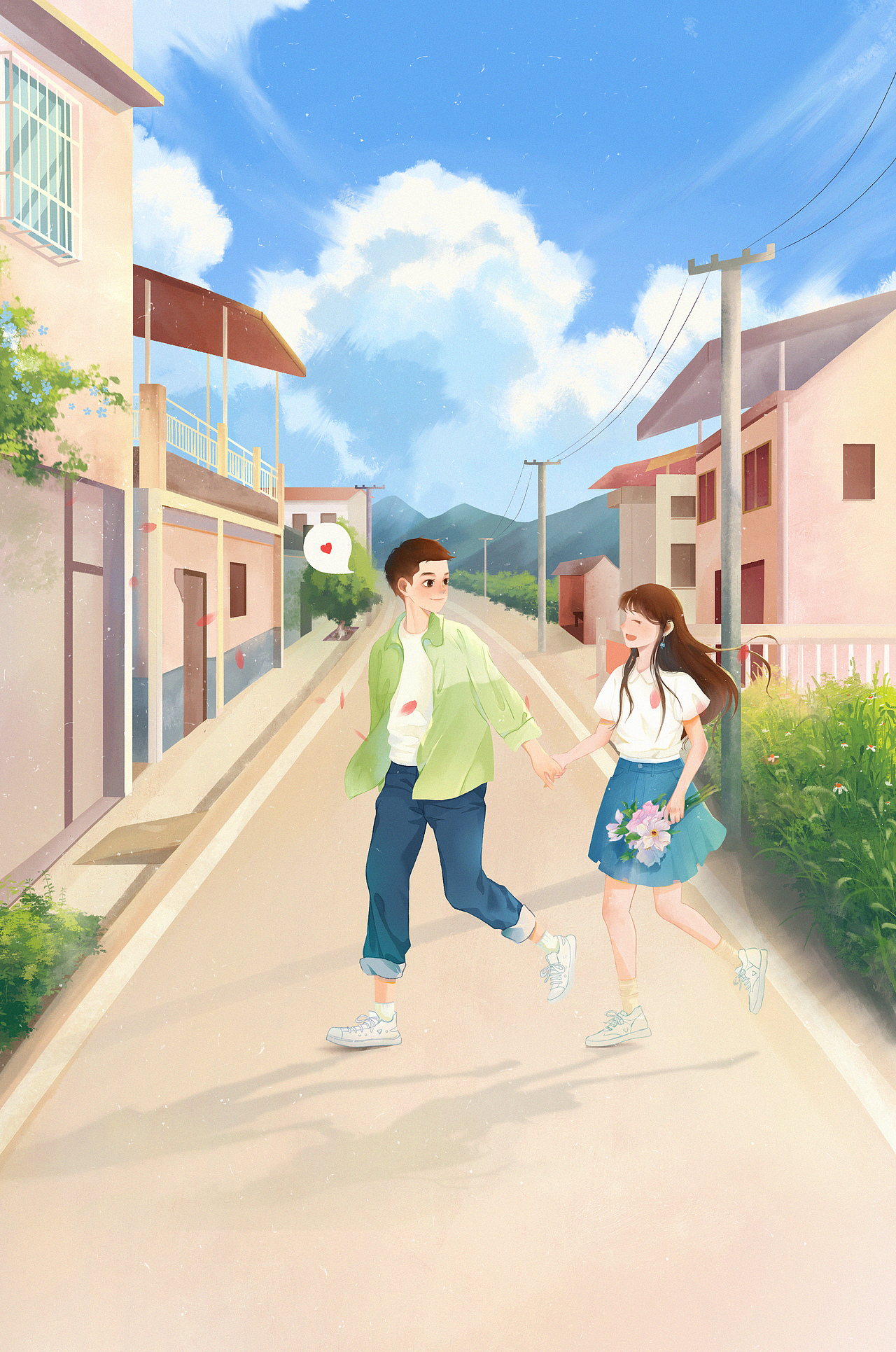 那个小镇（图ZMzQ1NTU0MTEy） - 创作习作 - 站酷设计师浅夏如烟原创素材 - 站酷ZCOOL