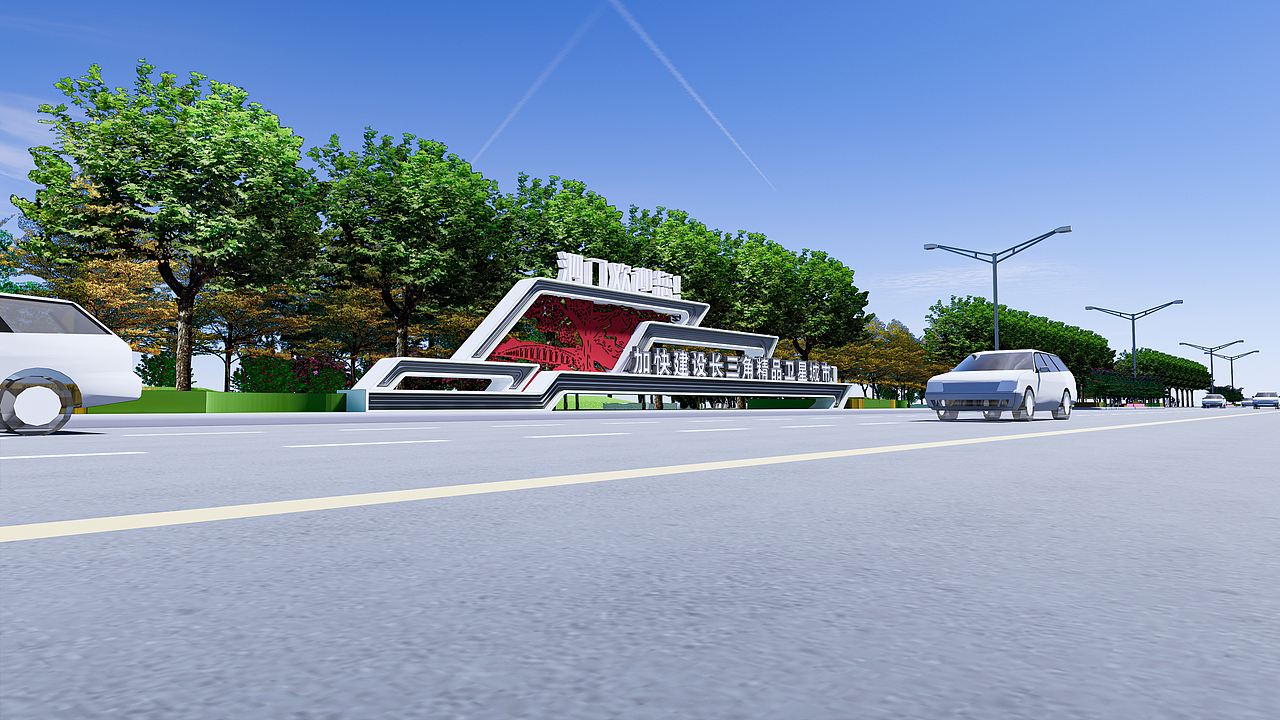 路口雕塑（图ZMjY1OTgzMTk2） - 其他三维 - 站酷设计师一陈怪兽一原创素材 - 站酷ZCOOL