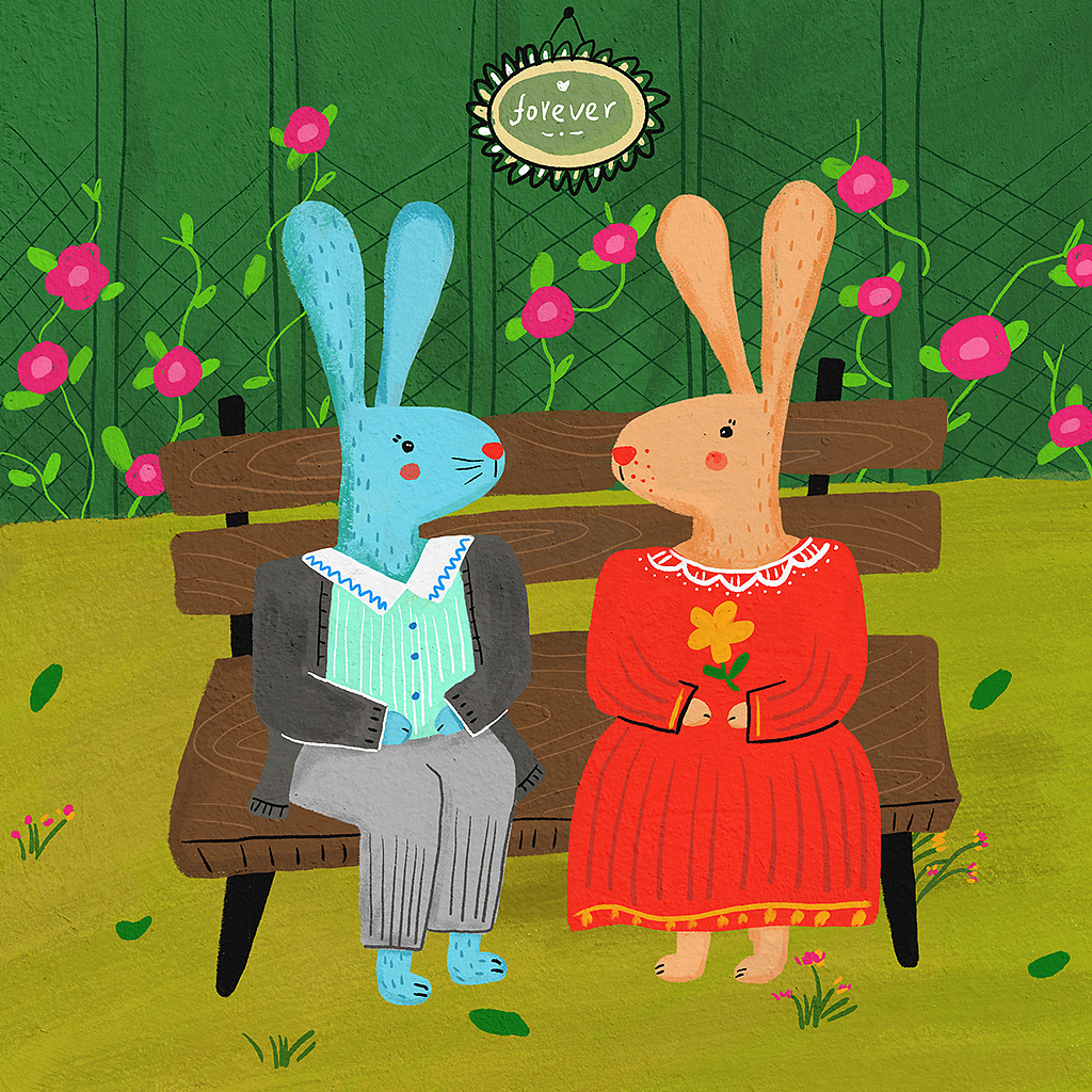 爱心兔子的插画合集（图ZMjkyMzk2MDg4） - 商业插画 - 站酷设计师摇摇yaoyao原创素材 - 站酷ZCOOL