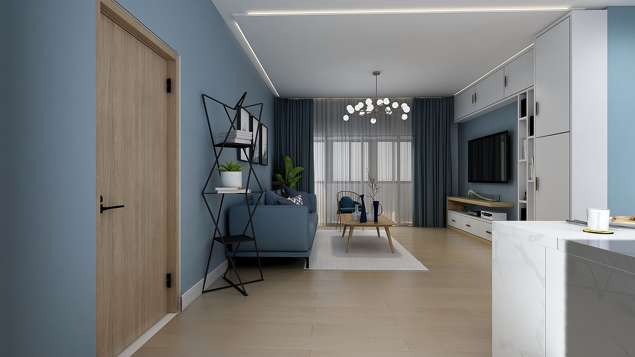 北欧风两居室60平（图ZMjI0NDE5NDU2） - 家装设计 - 站酷设计师姜肉肉原创素材 - 站酷ZCOOL