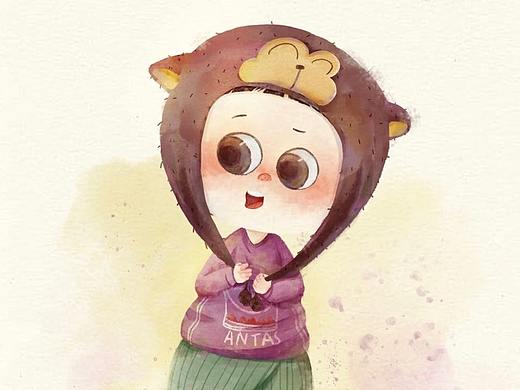 捕捉一只毛绒绒的小伙子（个人主页-ZNDg2MzMzMTY=） - 儿童插画 - 站酷设计师爱萝卜的阿狸原创素材 - 站酷ZCOOL