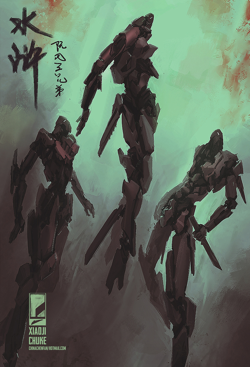 机甲概念设计——水浒人物像