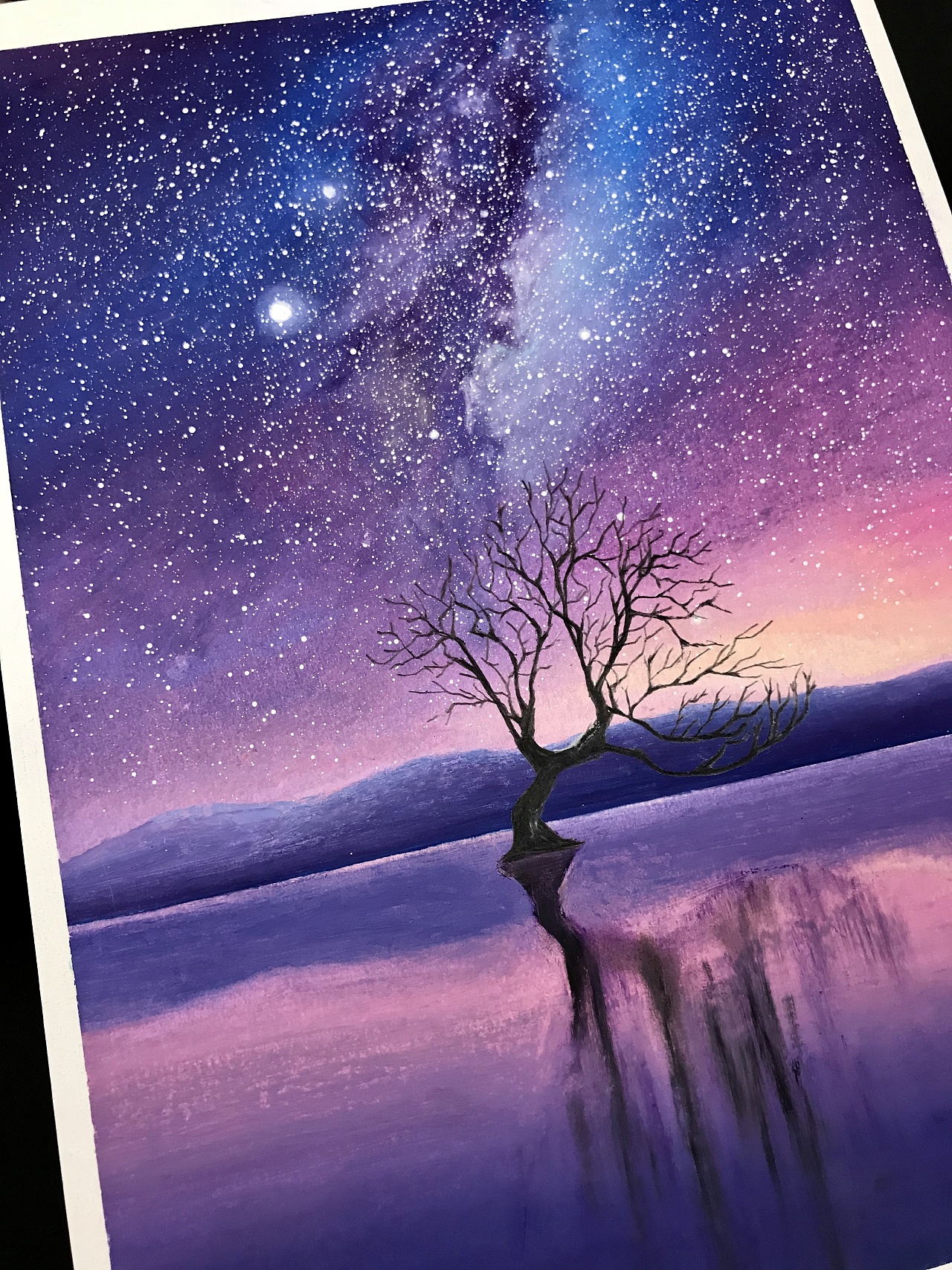 油画棒《星河》|插画|商业插画|辛晓 - 原创作品 - 站酷 (zcool)