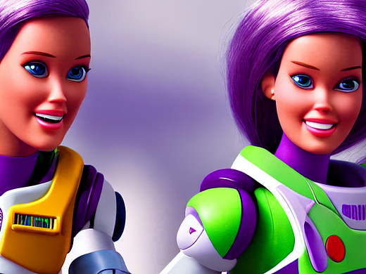 #AI创作实验室#巴斯光年芭比娃娃（个人主页-ZNjIyOTg5NjA=） - AI作品 - 站酷设计师HuAnGgUoQiAnG07原创素材 - 站酷ZCOOL