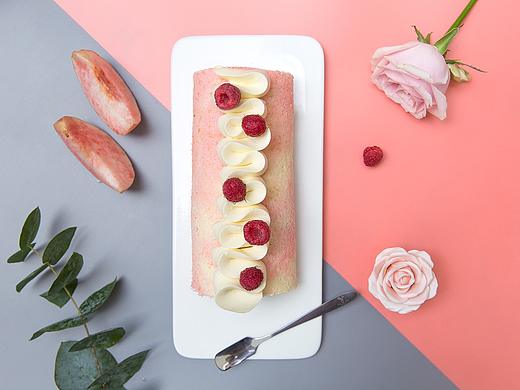 水蜜桃蛋糕拍摄