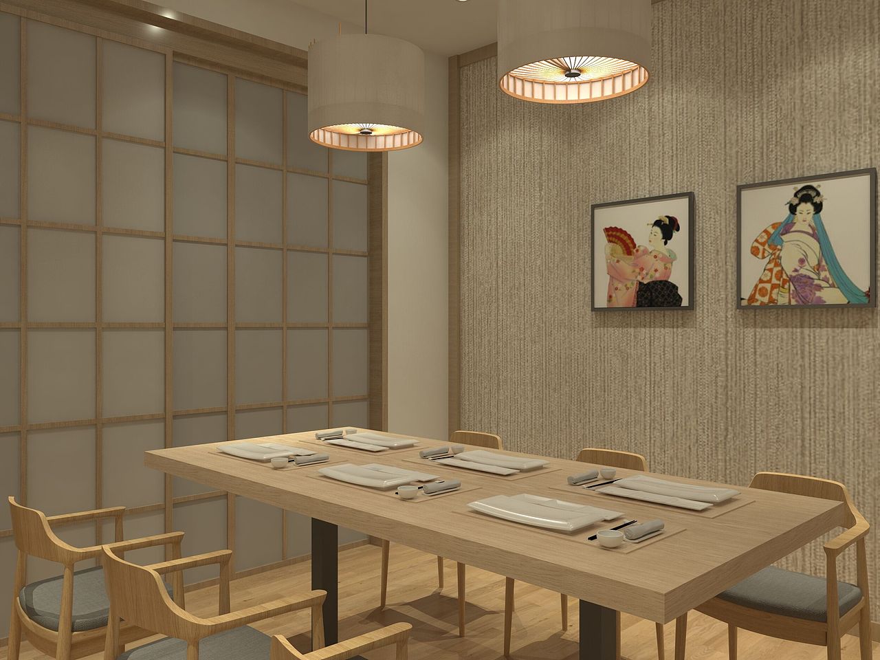 日式主题餐厅（图ZMjQ1NDU1NTIw） - 家装设计 - 站酷设计师求球邱原创素材 - 站酷ZCOOL