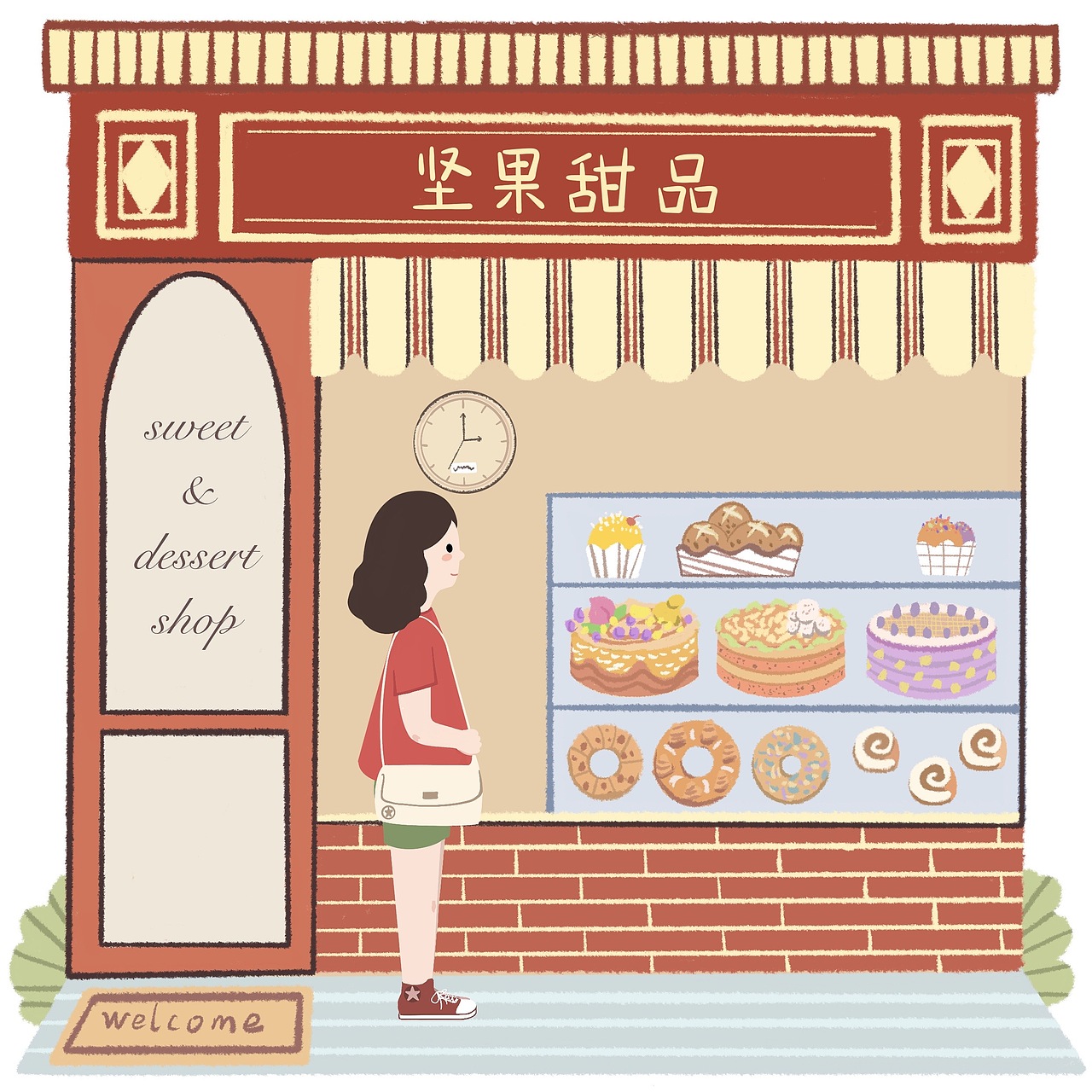 生活小店铺（图ZMjczNDAxMzky） - 商业插画 - 站酷设计师坚果龙眼原创素材 - 站酷ZCOOL