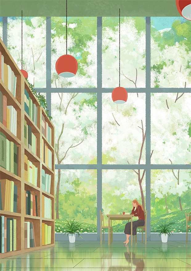 图书馆（图ZMTE4ODM0ODk2） - 创作习作 - 站酷设计师幻石zzz原创素材 - 站酷ZCOOL