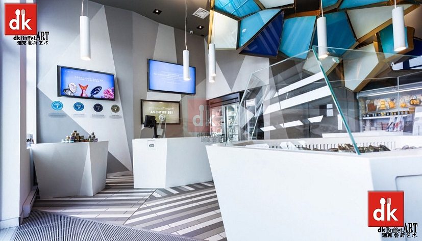 海鲜冰池 沙拉冰池 创意餐厅装饰 主题餐厅设计