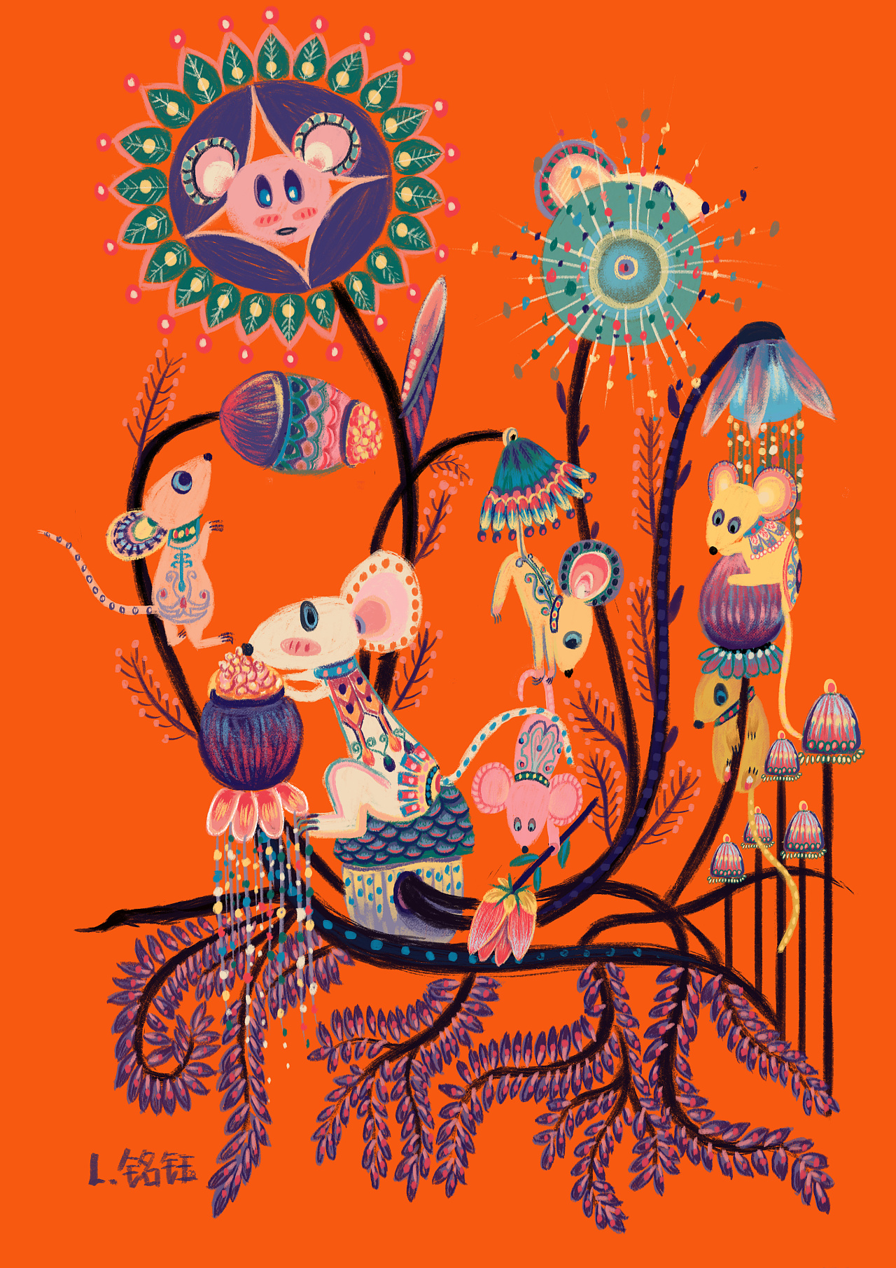 动物几何形状概括练习|插画|商业插画|l铭钰 - 原创作品 - 站酷