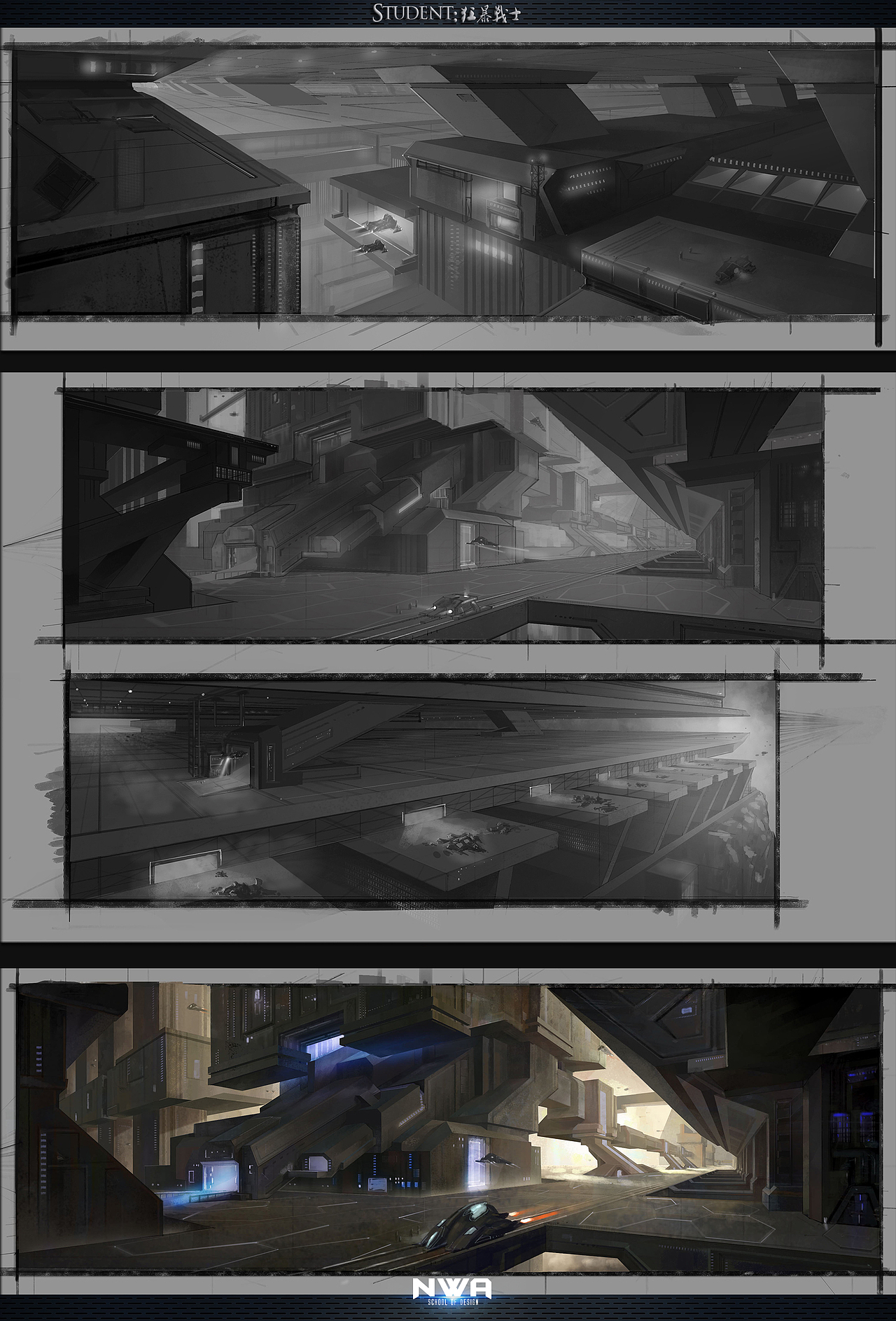 NWA守夜人第一期影视插画班 学员作品part2（图ZMTM4MTE0MjA=） - 概念设定 - 站酷设计师QueenStudios原创素材 - 站酷ZCOOL