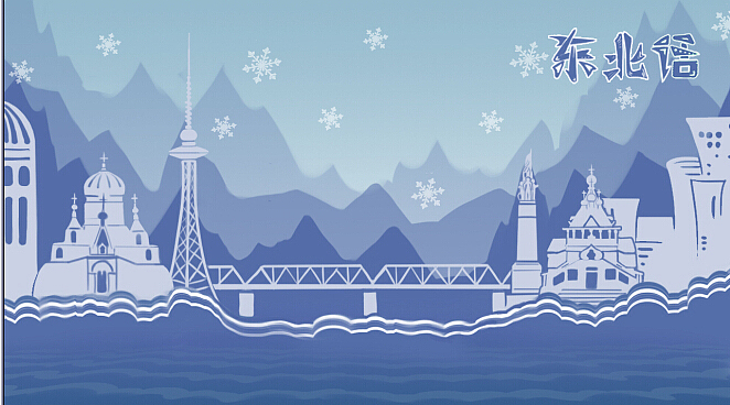 KFC广告手绘背景