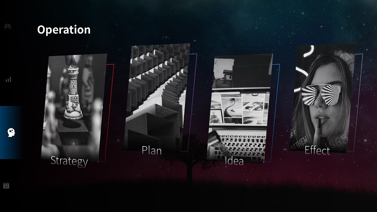 PPT模板Windows风格提案广告商务UI欧美英文模版