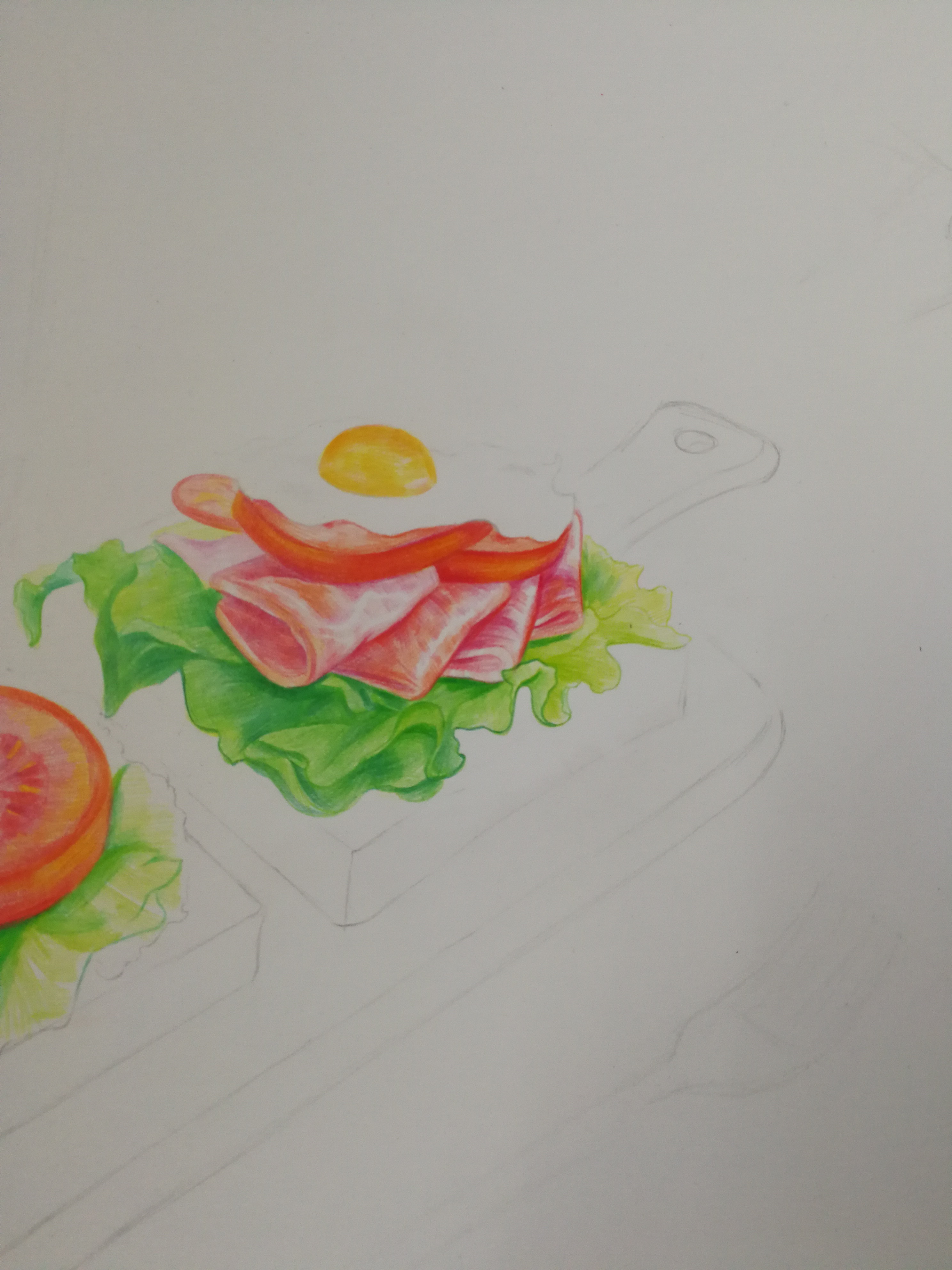 三明治|纯艺术|彩铅|雨点麻麻2016 - 原创作品 - 站酷 (zcool)