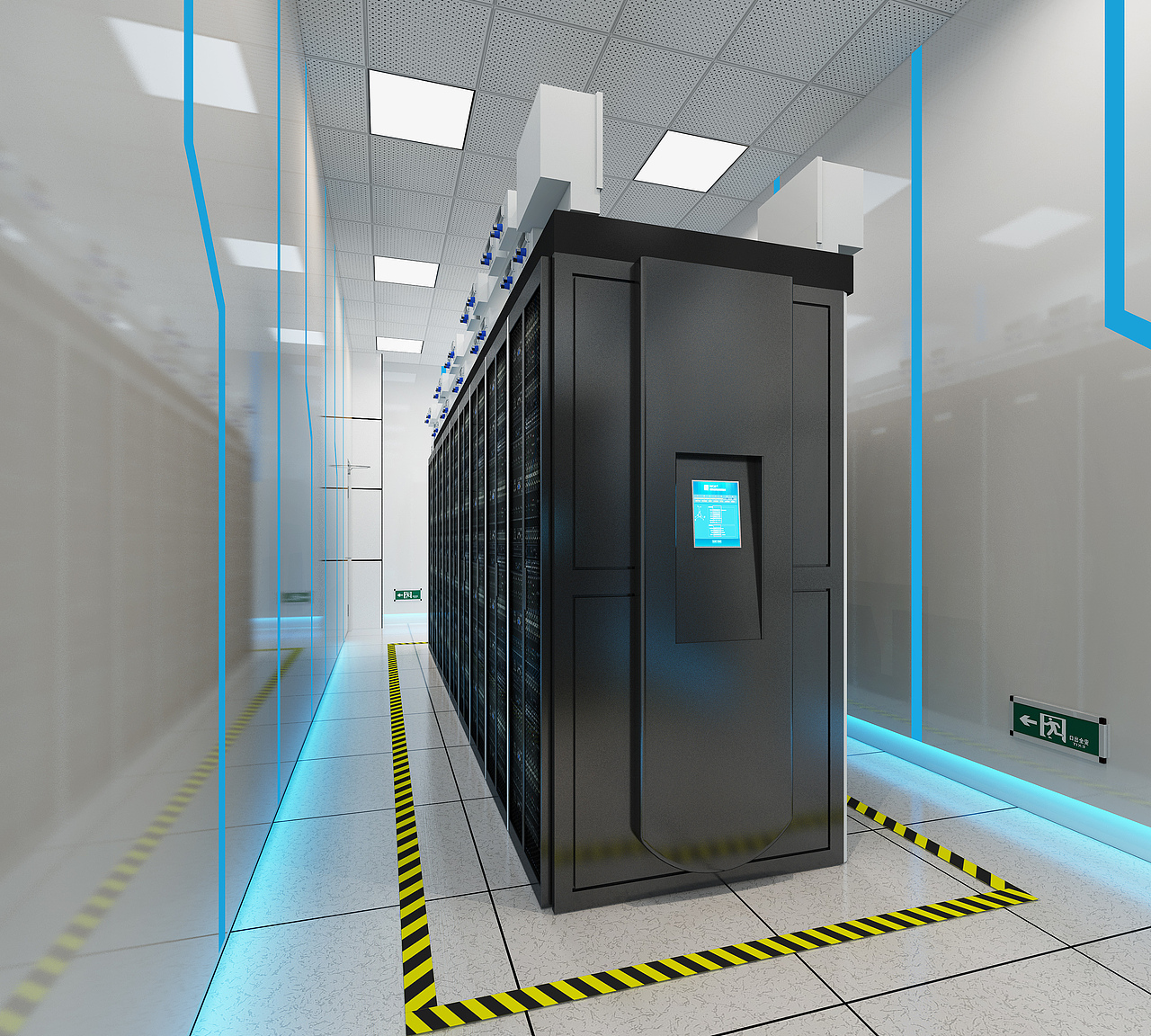 监控大厅-机房|空间|家装设计|设计师叶宋 - 原创作品 - 站酷 (zcool)