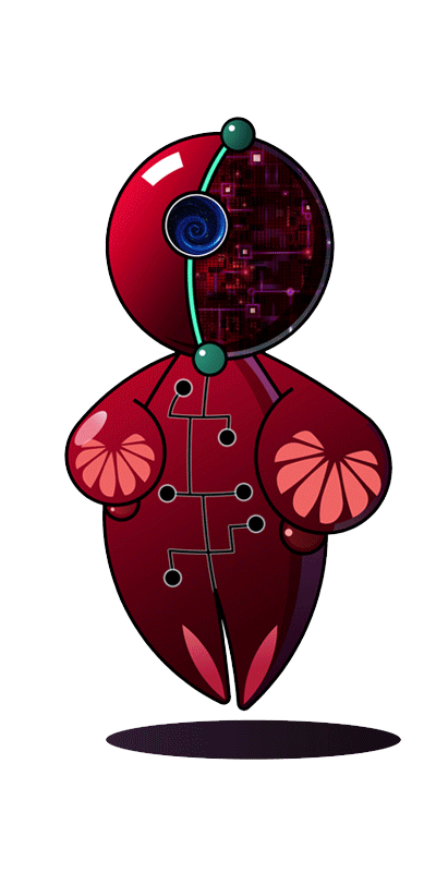 造型身体上华为标识具有透光性。