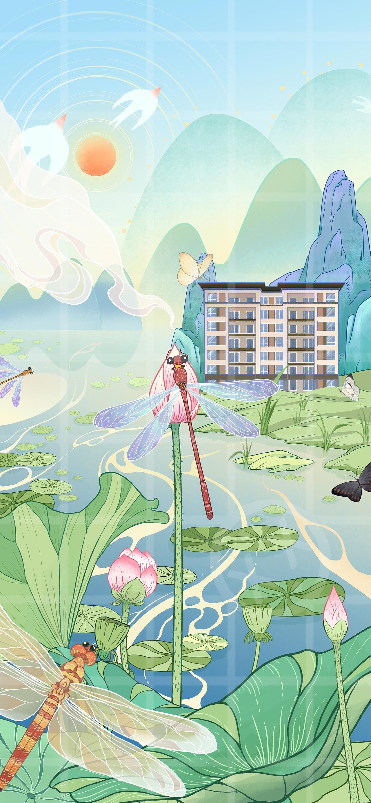 节气插画-立夏（图ZMjUzNTg2MTk2） - 商业插画 - 站酷设计师一只大星星原创素材 - 站酷ZCOOL