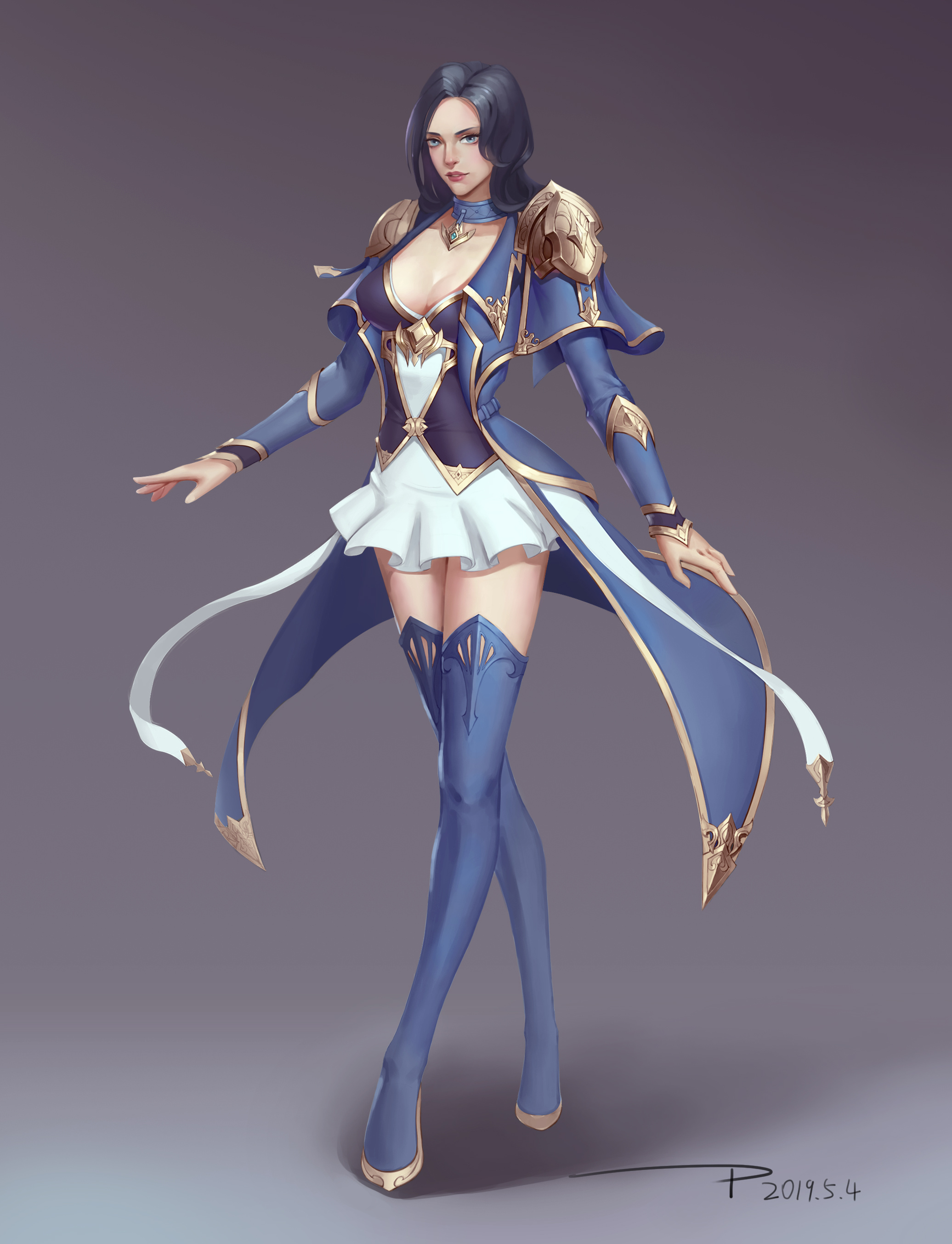 角色设计|插画|游戏原画|穿着踏板滴猫儿 - 原创作品 - 站酷 (zcool)