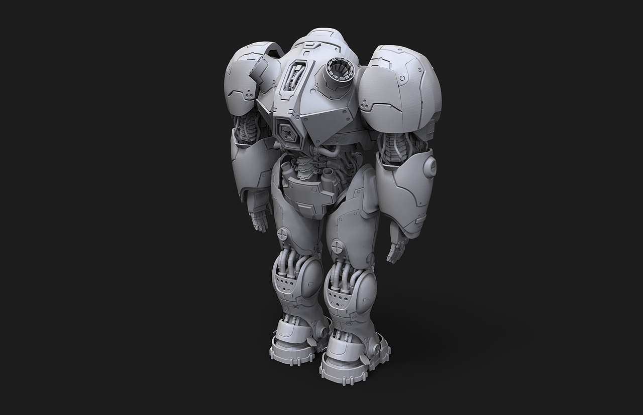 《机枪兵模型制作part-1》|三维|机械/交通|梦枭_原创作品-站酷(zcool