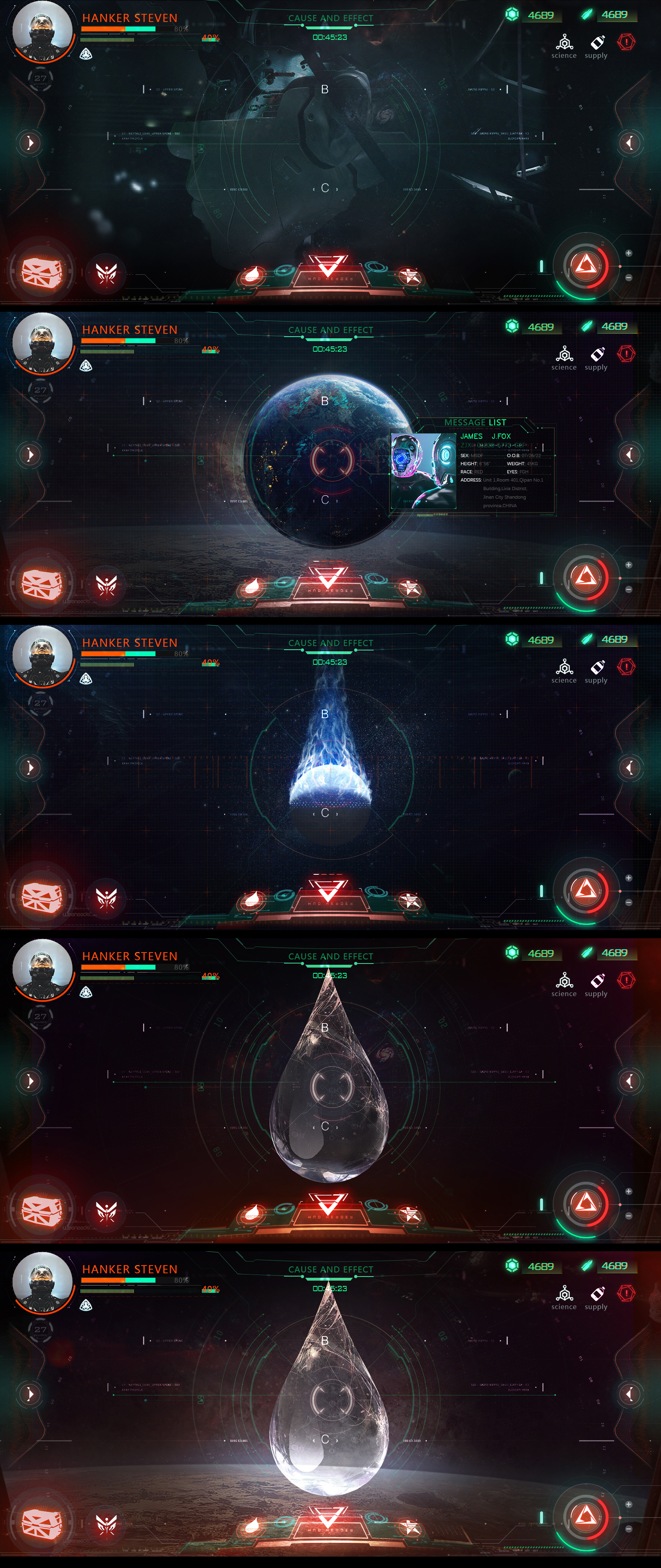 科技风ui|ui|游戏ui|哎呀牙牙 - 原创作品 - 站酷 (zcool)