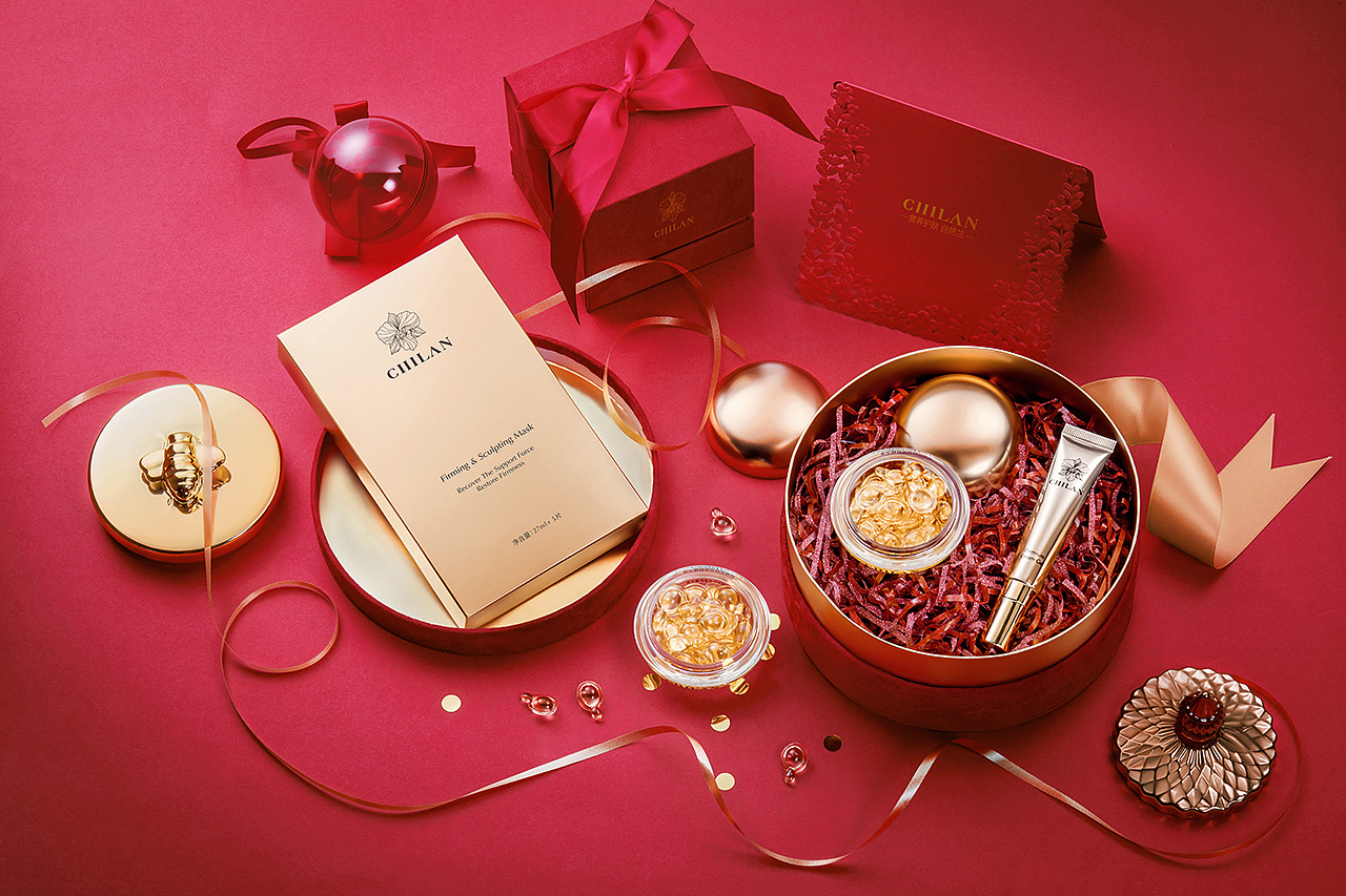 护肤品礼盒组丨产品拍摄&后期修图