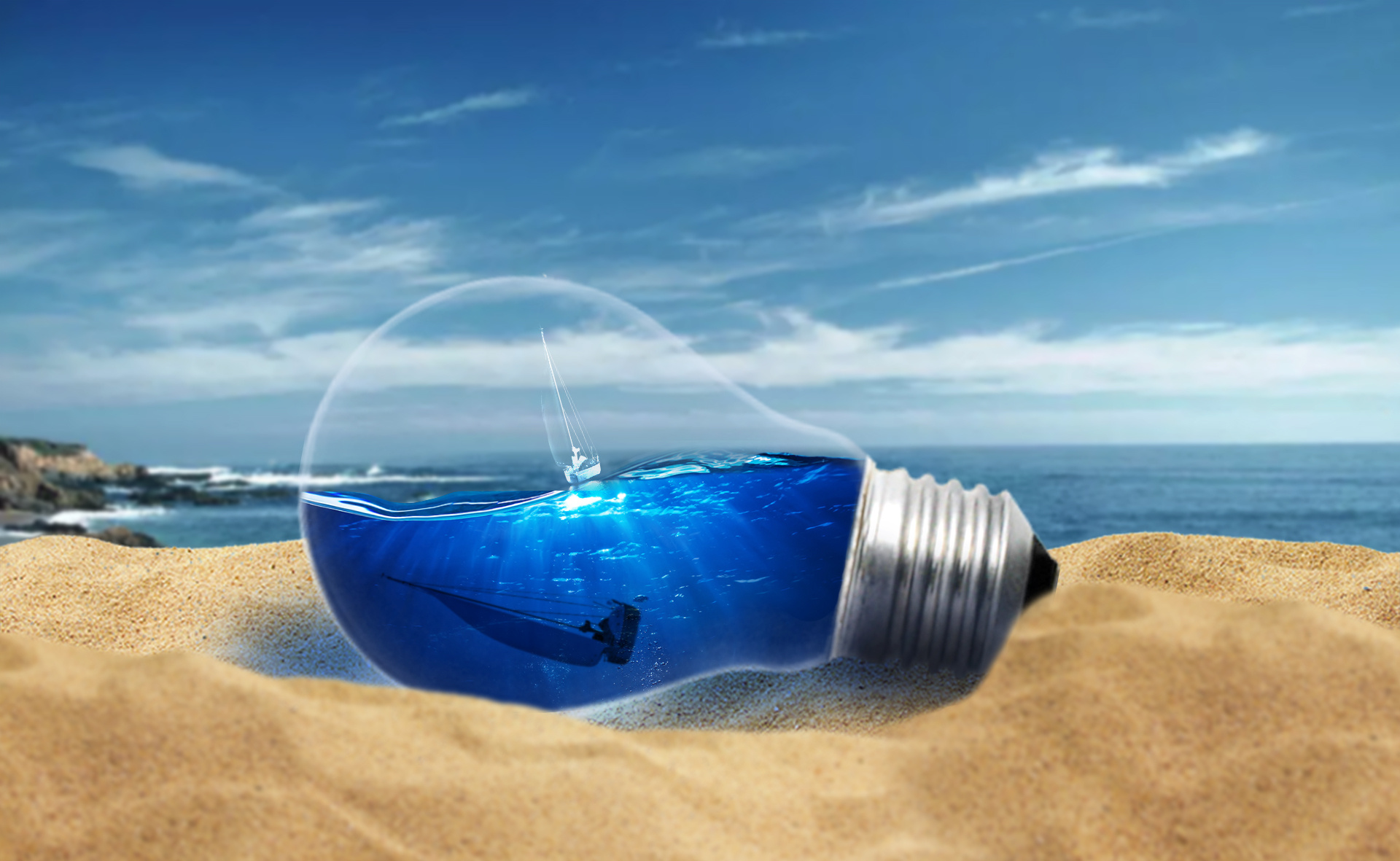 灯泡中的世界-练习作品