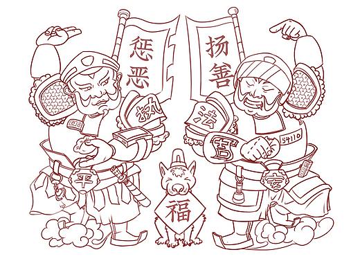 朱仙镇木版年画警察门神