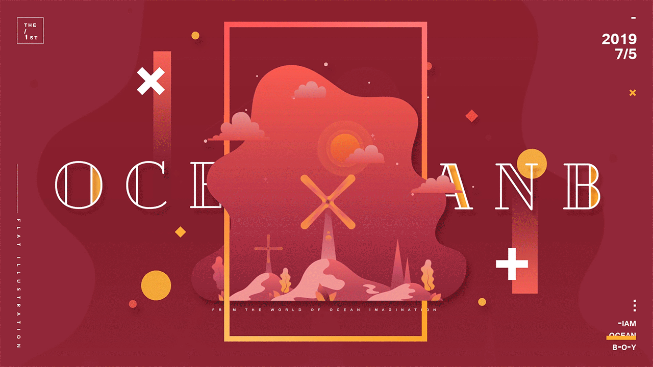 动效插画练习（图ZMTczNDQzNTcy） - 艺术插画 - 站酷设计师OCEANB_MOTION原创素材 - 站酷ZCOOL