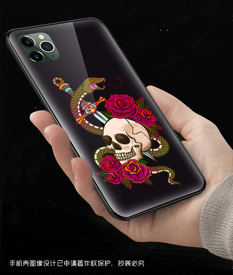 手机壳原创手绘设计-人物主题