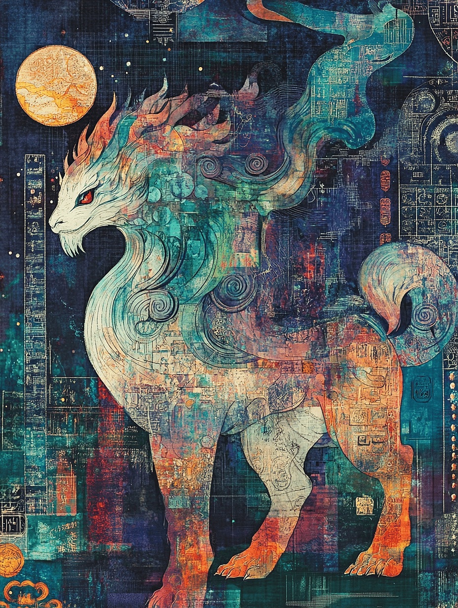 大梦归离·白泽（图ZMzc5OTkzNjQ4） - AI作品 - 站酷设计师快乐章章原创素材 - 站酷ZCOOL