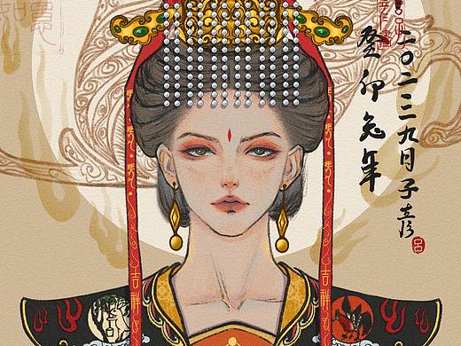 十二生肖拟人插画之寅虎