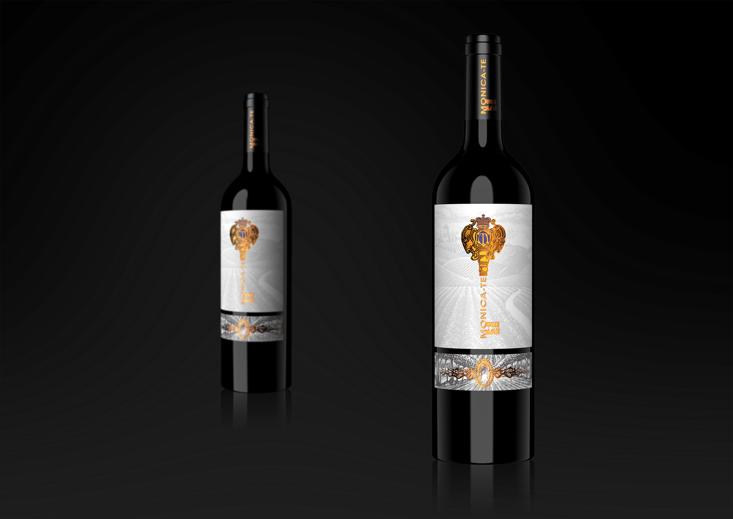 钥锁创意理念红酒包装设计