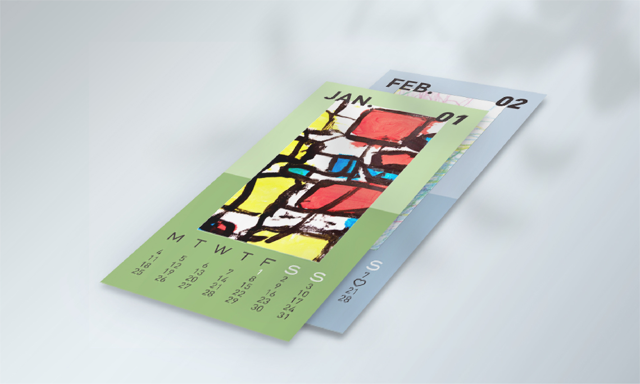 2021年日历卡片