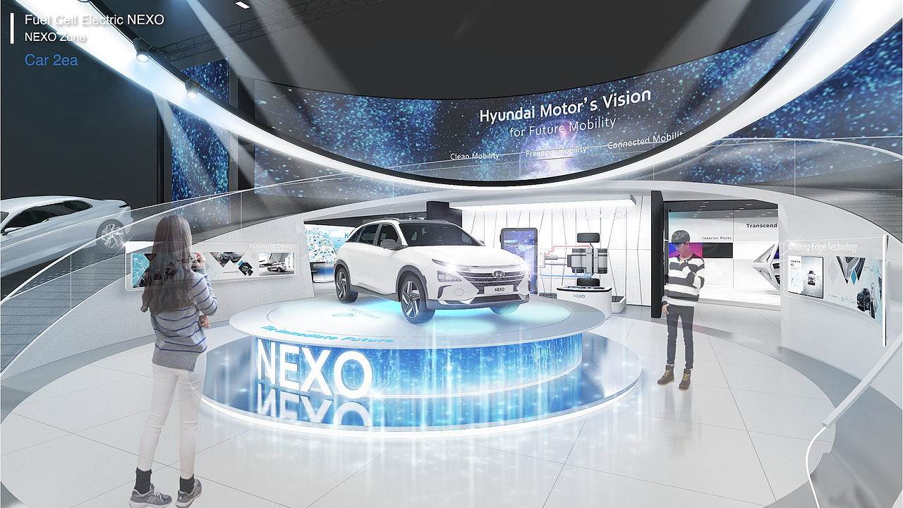 现代汽车（图ZMjY3MzIyOTg0） - 商业空间设计 - 站酷设计师场景美学设计原创素材 - 站酷ZCOOL