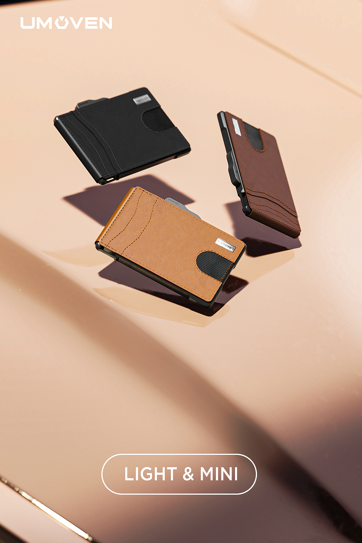 亚马逊卡夹钱包渲染设计