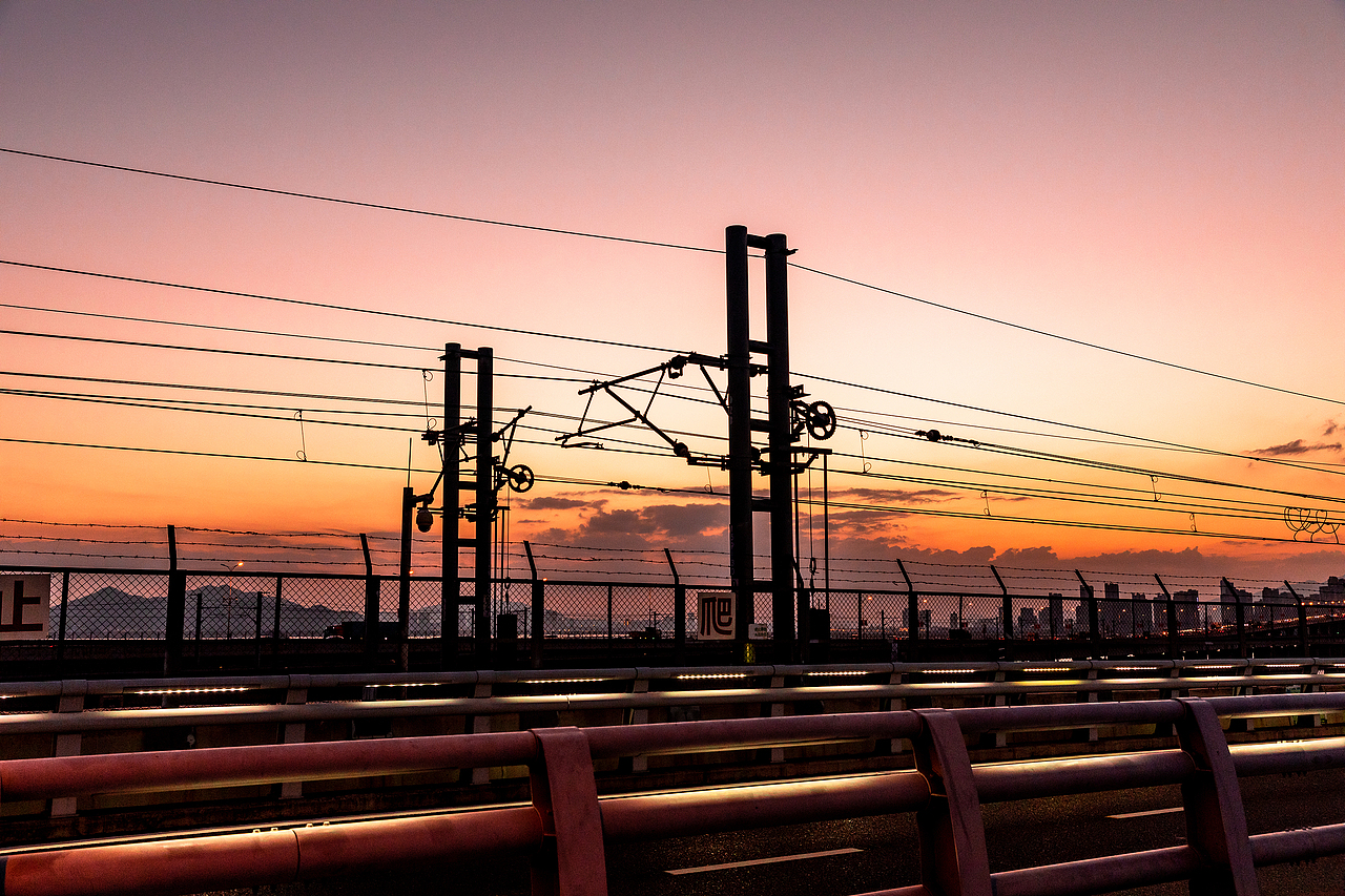 厦门大桥傍晚~风光摄影