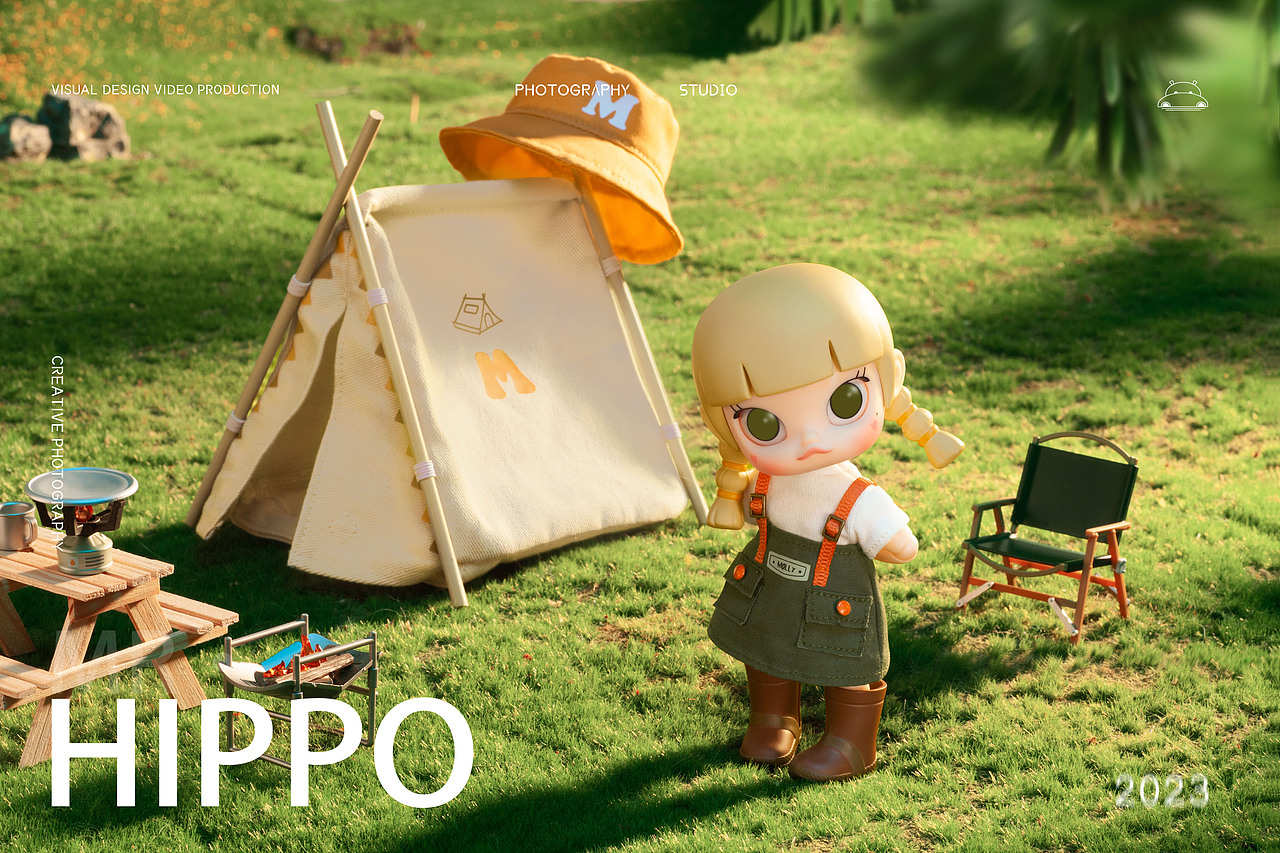 盲盒摄影-POP MART MOLLY露营计划BJD可动人偶（图ZMzUzMzM3ODA4） - 产品摄影 - 站酷设计师河马先生摄影原创素材 - 站酷ZCOOL